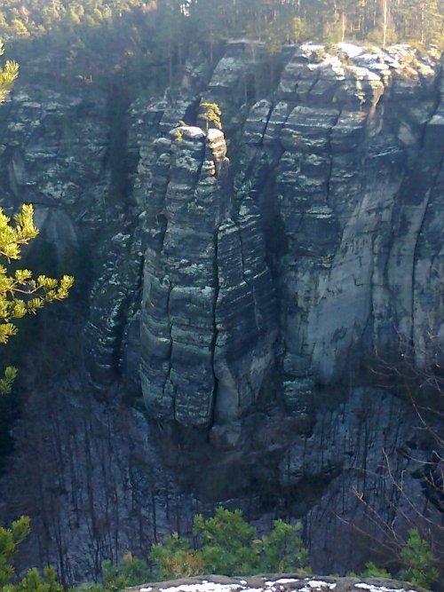Die Risse des Talweges und des Westweges auf die Schwarze Zinne.