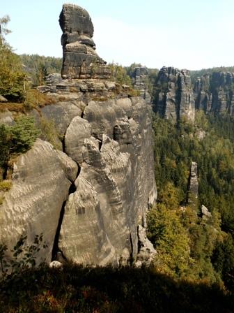 Der Fischschwanz in Fall-Linie des Muschelkopfs
