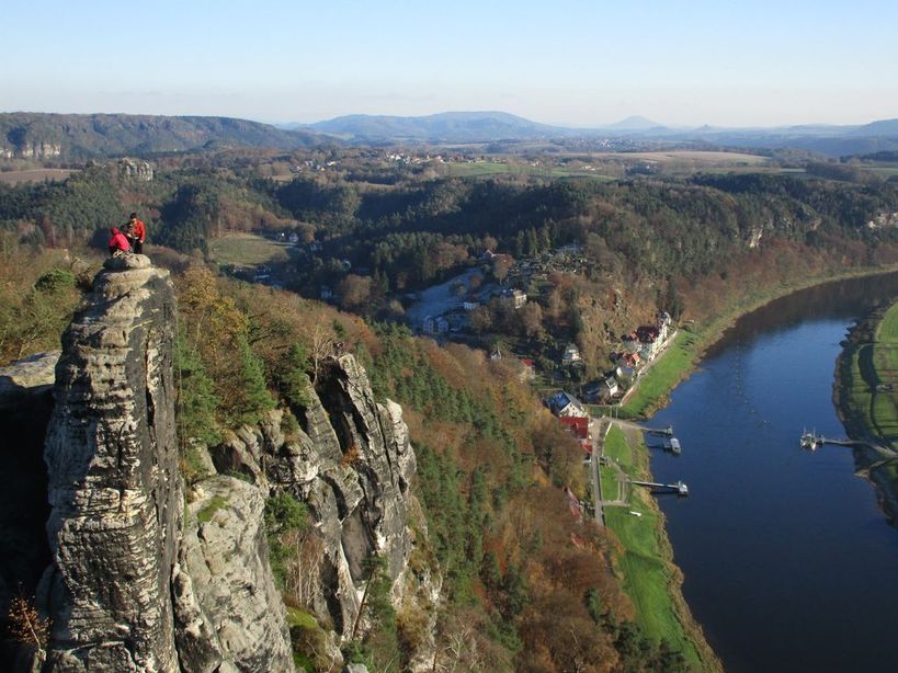 Seilschaft in der letzten Herbstsonne mit Premiumblick