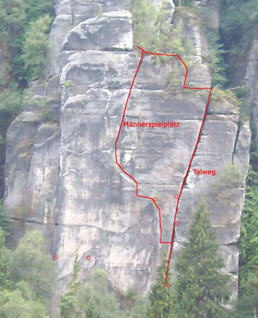 Wehlhorn Talseite mit Talweg und Männerspielplatz