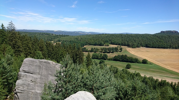 Klamotte, vom Gipfel des Pfaffenhütchens gesehen
