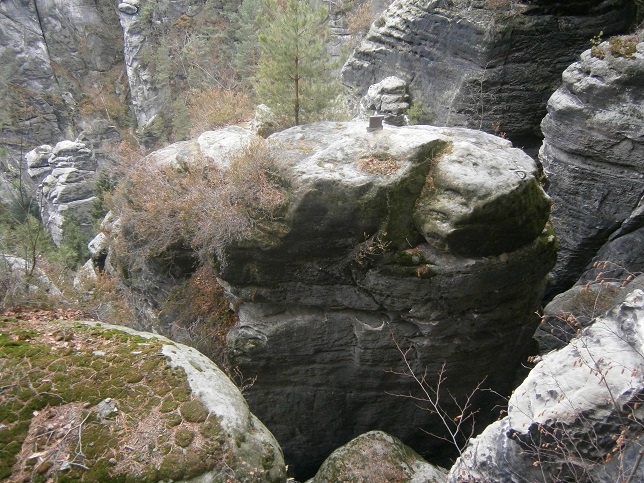 Blick auf den Bergweg