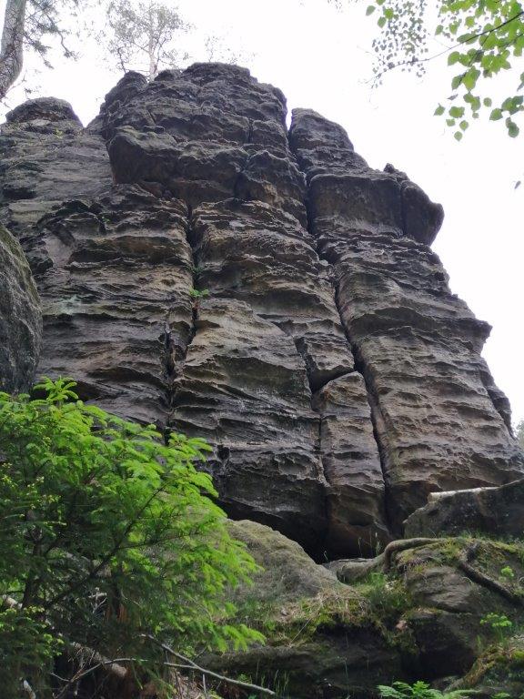 Glasergrundwand-Nordostseite (rechts der Mairiss)