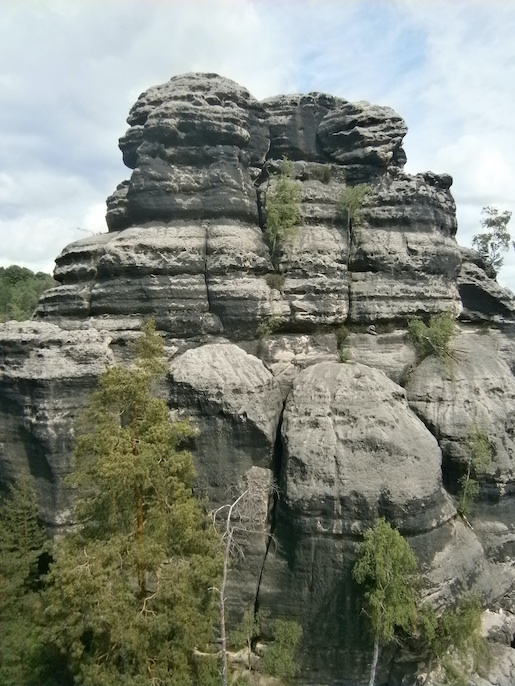 Schartenseite mit AW in Bildmitte