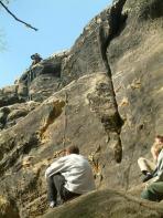 Zerborstener Turm, Erster - Westgrat