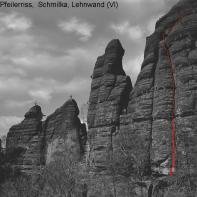 Lehnwand - Pfeilerriß