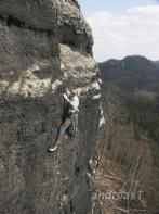 Lorenzstein, Großer - Abseilspuren